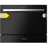 Image de Cecotec Lave-vaiselle Compact Bolero Aguazero 2400 Black Glass 6 Couverts. 1380w, Finition En Verre Noir, 5 Programmes