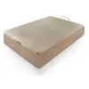Image de Sommier Coffre Tresor Aspect Bois Nut 160x200 Fdlc