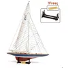 Image de Maquette de bateau en bois : Yacht Endeavour - Americas Cup 1934 en 1:75