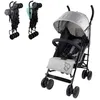 Image de Poussette canne Pliable Inclinable Mobiclinic Roues amovibles Harnais 5 points Poussette légère Compacte Gris Elefant