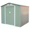 Image de Abri De Jardin En Métal Gardiun Sunderland 4,07 M² Extérieur 213x191x195 Cm Acier Galvanisé Vert Clair
