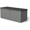 Image de Coffre de jardin en résine Gardiun Lift 390 L avec amortisseurs - Gris