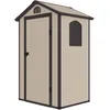 Image de Abri De Jardin En Résine Gardiun Stella 1,34 M² 102x132x203 Cm Écru/marron