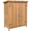 Image de Armoire de Jardin Rangement Gardiun Abby 40x75x90 cm en Bois