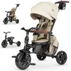 Image de Tricycle évolutif pliable - QPLAY - Comfort Max 6 en 1 - Siège pivotant à 360° - Inclinable - Harnais à 5 points