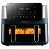 Image de Friteuse sans huile cook organics 8 litres avec double compartiment, écran tactile, design lumineux et fenêtre