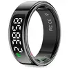 Image de Bague connectée smart ring orbyt touch, écran, analyse du sommeilfréquence cardiaquepodomètrecalories, noir, taille 11 (20,8 mm)