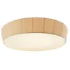 Image de BOVER lampe de plafond PLAFONET 95 (Ruban crème translucide, ampoules non incluses - Fer, laiton, verre, ruban.)
