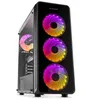 Image de Nox Hummer TGM -NXHUMMERTGM- Boîtier ATX ARGB - Micro ATX-ITX 4 ventilateurs ARGB 120mm préinstallés verre trempé espace pour
