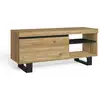 Image de Meuble tv mod.naturale ''chêne et noir'' 1 porte et 2 logements salon-séjour 120x40x53cm TV120NATBOCATALL