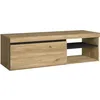 Image de Meuble TV mod.NATURALE couleur Chêne/Noir 1 porte et 2 logements 120x40x41cm RF889