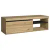 Image de Meuble tv mod.naturale ''chêne et noir'' 1 porte et 2 logements salon-séjour 120x40x41cm TV120NATBOCA