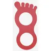 Image de Tapis flottant Leisis en forme de pied rouge