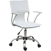 Image de Chaise de bureau ergonomique avec bras fixes - PIQUERAS Y CRESPO - Modèle 214 - Blanc - Simili