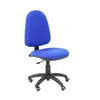 Image de Chaise de bureau ergonomique - BALI - Modèle 04CPBALI229RP - Réglable en hauteur - Roues parquet - Tissu bleu