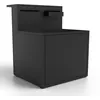 Image de Meuble Support Plancha noir avec bar pour cuisine Forge Adour