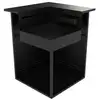 Image de Meuble de cuisine extérieure comptoir bar angle acier noir fermé - forge adour
