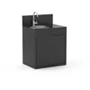 Image de SUPPORT EVIER ACIER FERME NOIR