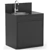 Image de Meuble de cuisine extérieure support évier 80 cm, acier, 1 porte, série n