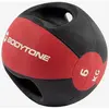 Image de Ballon médicinal avec poignée Bodytone 6 kg rouge noir