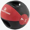Image de Médecine ball avec grip Bodytone 7 kg noir rouge