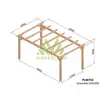Image de Pergola En Bois Autoportante - Modèle Valencia - 500 X 300 Cm