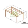 Image de Pergola en bois lamellé-collé grenoble 500 x 300 cm - maderland