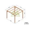 Image de Pergola en bois lamellé-collé lille 300 x 300 cm - maderland