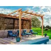 Image de Pergola En Bois Adossée - Modèle Andorra - 400 X 300 Cm