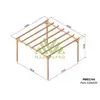 Image de Pergola massive en bois paris 420 x 420 cm - maderland
