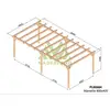 Image de Pergola en bois lamellé-collé marseille 800 x 400 cm - maderland