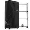 Image de Sèche-linge noir newlux secadry par ventilation, 1200w, lumière uv, capacité 15kg, temp. 180min, 3 niveaux