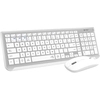 Image de Subblim Subkbc-dcep10 Clavier Souris Incluse Universel Rf Sans Fil + Bluetooth Qwerty Espagnole Argent, Blanc
