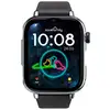 Image de Montre Connectée Savefamily Savewatch Plus 2 Gps 4g Écran Amoled 1,96 Pouces Boîtier Argent Bracelet Silicone Noir