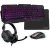Image de Coolbox Pack Gaming Deepx-wing 2 Clavier Souris Incluse Usb Qwerty Espagnole Noir