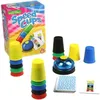 Image de AMIGO Speed Cups   Jeu dambiance multicolore 20 tasses 24 cartes & sonnette   Dès 4 ans