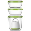 Image de FOSA Kit de mise sous vide alimentaire en récipients 40000 - 1350-600 ml - Blanc et vert