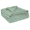 Image de Sherpa Canape Couverture Polaire 130x160cm, Épaisse Warm Plaid Blanket Briebe - Vert D'eau