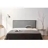 Image de Tête De Lit Tapisée Modena Aqualine 160x55x8 Cm - Gris Clair - Moonia