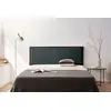 Image de Tête De Lit Tapisée Modena Aqualine 160x55x8 Cm - Noir - Moonia