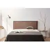 Image de Tête De Lit Tapisée Modena Aqualine 145x55x8 Cm - Chocolat - Moonia