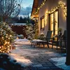 Image de Guirlande LED Extérieure Solaire Câble 12m 3000K Blanc chaud