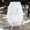 Image de Lampe à Poser Rotin Extérieure Annecy Blanc