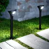Image de Pack 2 Balises LED Solaire Extérieure sur Piquet 60cm avec Détecteur de Présence PIR 6000K Blanc froid