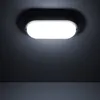 Image de Plafonnier LED Extérieur Ovale 25W Black IP65 98x198 mm 6500K Blanc froid