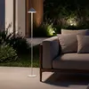 Image de Lampadaire LED Portable pour Extérieur avec Batterie USB Rechargeable Métal Kivuli Blanc