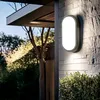 Image de Plafonnier LED Extérieur Ovale 15W Black IP65 85x173 mm 4000K Blanc neutre