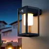 Image de Applique Murale Extérieur Solaire LED 2.5W Aluminium avec Détecteur de Mouvement Devah Noir