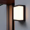 Image de Applique Murale Extérieure LED 18W Aluminium Éclairage Carré Noir Rimen IP65 Noir
