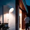 Image de Applique Murale Extérieure LED 6W Aluminium avec Détecteur de Mouvement Abel Blanc